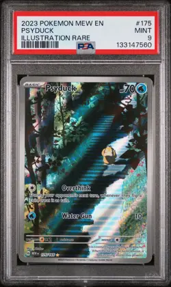 2023 POKEMON MEW EN-151 ILLUSTRATION RARE #175 PSYDUCK PSA 9 - Image 1