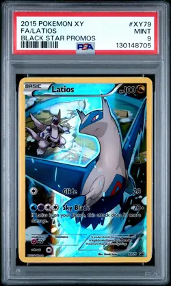 2015 POKEMON XY BLACK STAR PROMO LATIOS #XY79 HOLO PSA 9 MINT #130148705 - Image 1