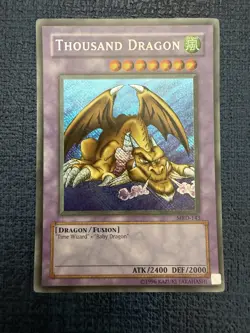 YuGiOh Thousand Dragon MRD-143 REVERSE FOIL ERROR Secret Rare NM - Image 1