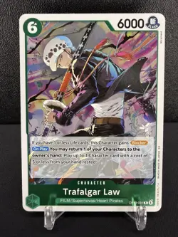 Trafalgar Law Rare (R) OP13-031 Carrying On His Will English Foil NM ONE PIECE - Image 1