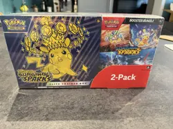 Pokemon TCG Surging Sparks ETB And Booster Bundle 2 Pack Costco Bundle Sealed - Image 1