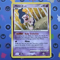 Mime Jr. DP22 Diamond & Pearl Black Star Promo Holo w/ Swirl Pokemon Card - Image 1
