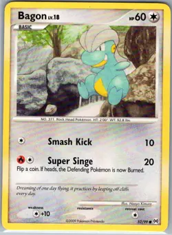 Bagon 52/99 Non Holo Arceus - Pokemon Card - NM - Image 1