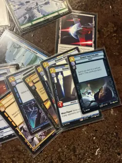 Star Wars Unlimited Card Lot Grand Admiral Thrawn Count Dooku—Plus Case, 3 Foils - Image 3