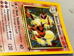 Blaine's Arcanine 1/132 Gym Challenge Holo LP/MP Pokemon Card - Image 2