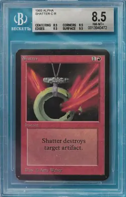 Shatter Alpha NM Red Common Graded BGS 8.5 MTG CARD (0013940472) ABUGames - Image 1