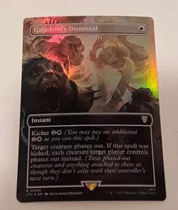 Galadriel's Dismissal (Borderless) FOIL MTG Lord of the Rings CMDR Rare 500 NM - Image 1