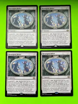 MTG Modern Horizons 2 - Resurgent Belief ( X4 ) 026/303 - Image 1