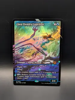 MTG - Glen Elendra Guardian - FOIL SHOWCASE - Creature (Faerie Wizard) -ECL #383 - Image 1