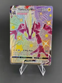 Pokemon Shining Fates Shiny Vault Toxtricity VMAX SV113/SV122 Shiny Holo Rare - Image 1