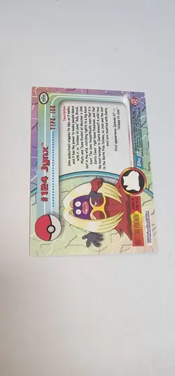 2000 Topps Pokemon TV #124 Jynx Rainbow FOIL Animation Series 3 - Image 4