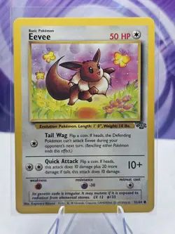 Pokemon TCG Eevee Jungle 51/64 Regular Unlimited Common LP - Image 1