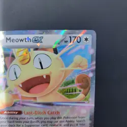 Pokemon TCG Meowth Ex 062/088 Double Rare Perfect Order NM - Image 5