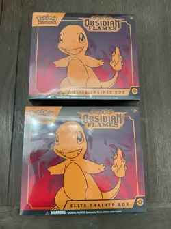 2x Pokemon Scarlet Violet Obsidian Flames Elite Trainer Box ETB Sealed - Image 1