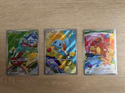 Pokemon TCG First Partner Illustration Collection Series 1 Kanto GEN 1 Starters - Image 1