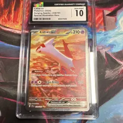 Pokemon Latias ex 239/191 Sv08 Rare Holo CGC 10 GEM MINT 2024 - Image 1