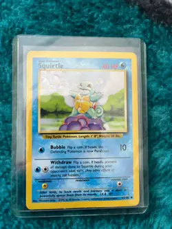 Pokemon TCG Base Set Squirtle #063/102 Common LP - Image 3