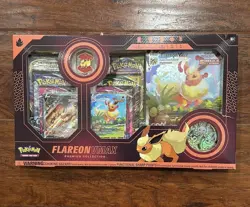 Pokemon TCG: Flareon VMAX Premium Collection Box New Sealed Box - Image 1
