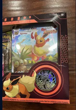 Pokemon TCG: Flareon VMAX Premium Collection Box New Sealed Box - Image 3