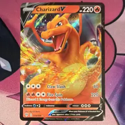 Pokemon Charizard V 019/189 Darkness Ablaze Ultra Rare Full Art Holo 220 HP - Image 1