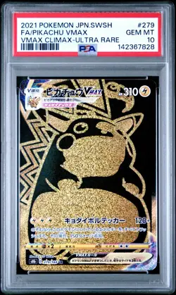 Pokemon PSA 10 Pikachu VMAX 279/184 S8b: Vmax Climax Holo (Japanese) - Image 3
