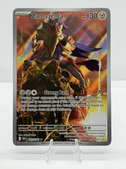 Pokemon TCG Zamazenta Sv10: Destined Rivals 201/182 Illustration Rare Holo - Image 1