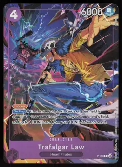 One Piece Promotion Cards #P-093 Trafalgar Law (Illustration Box Vol.6) - Image 1