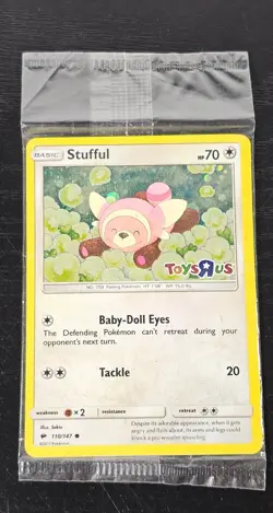 SEALED Stufful - 110/147 - Toys R Us Stamped Holo Promo Pokemon Card - Image 1