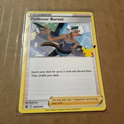 Professor Burnett Pokemon TCG Celebrations Card Promo SWSH167 - Image 1