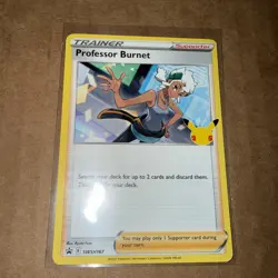 Professor Burnett Pokemon TCG Celebrations Card Promo SWSH167 - Image 2