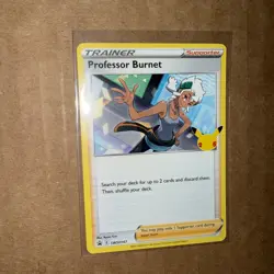 Professor Burnett Pokemon TCG Celebrations Card Promo SWSH167 - Image 4