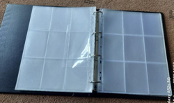 TRADING CARD SLEEVES-- OVER 400 CLEAR SLEEVES IN FOLDER - Image 1