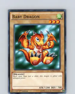 Yu-Gi-Oh TCG Baby Dragon LDK2-ENJ09 1st Edition Regular Common Card NM - Image 1