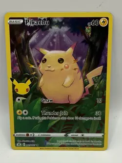 Pikachu 005/025 Holo - Celebrations - 25th Anniversary Pokemon TCG Card - NM - Image 1