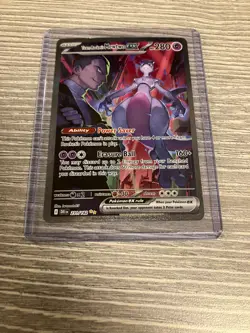 Pokemon TCG Team Rocket's Mewtwo ex 231/182 Destined Rivals Holo NM Condition - Image 5