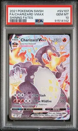PSA 10 Charizard VMAX #SV107 SWSH Shining Fates 2021 Pokemon GEM MINT - Image 1