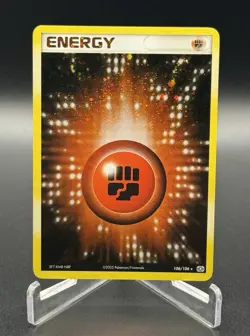 Pokemon TCG Fighting Energy 106/106 Emerald Holo Rare Lightly Played - Image 1