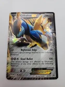 Pokemon Cobalion EX 93/135 BW Plasma Storm - Image 1