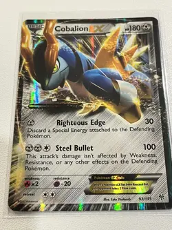 Pokemon TCG Cobalion-EX Black and White Plasma Storm 93/135 Regular Holo... - Image 1