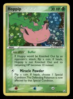 Pokemon Hoppip Common Team Rocket Returns 57/109 HP Reverse Holo Stamped - Image 1