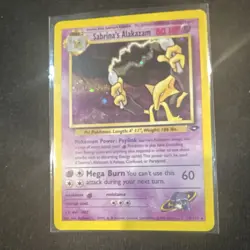 Pokemon Sabrina's Alakazam Gym Challenge Holo Rare 16/132 English 80 HP - Image 1