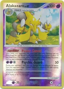 Pokemon Heavily Played Alakazam - 2/123 - Holo Rare - Reverse Holo English - Image 1