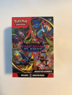 Pokemon Mega Evolution—Phantasmal Flames Booster Bundle Box with 6 Packs - Image 2