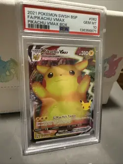 2019-2023 Pokemon SWSH Black Star Promos Pikachu VM #SWSH062 PSA 10 - Image 3