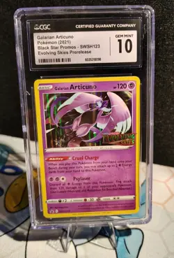 CGC 10 GALARIAN ARTICUNO - SWSH123 - Pokemon TCG Evolving Skies Prerelease Promo - Image 1