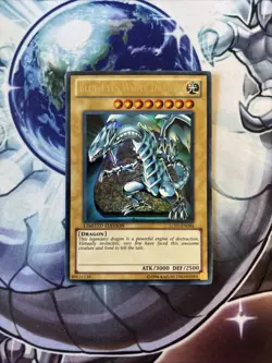 (WNU) YUGIOH BLUE-EYES WHITE DRAGON LC01-EN004 ORIGINAL PRINT! ULTRA RARE VLP - Image 1
