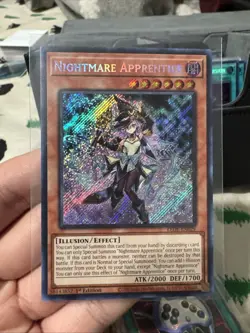 Yugioh! Nightmare Apprentice LEDE-EN029 Secret Rare 1st Edition NM - Image 1