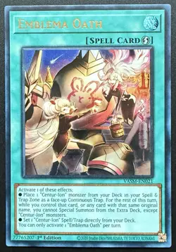 Emblema Oath VASM-EN021 Ultra Rare 1st Edition Yu-Gi-Oh! Mint/Near Mint - Image 1