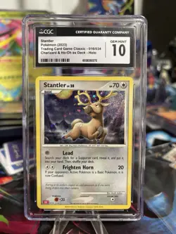 2023 STANTLER 016/034 TCG Classic Collection Holo Pokemon Card CGC Gem Mint 10 - Image 1
