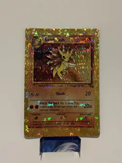 Sandslash 41/62 Fossil Set Vending Sticker Holo Prism Pokemon Card - Image 1